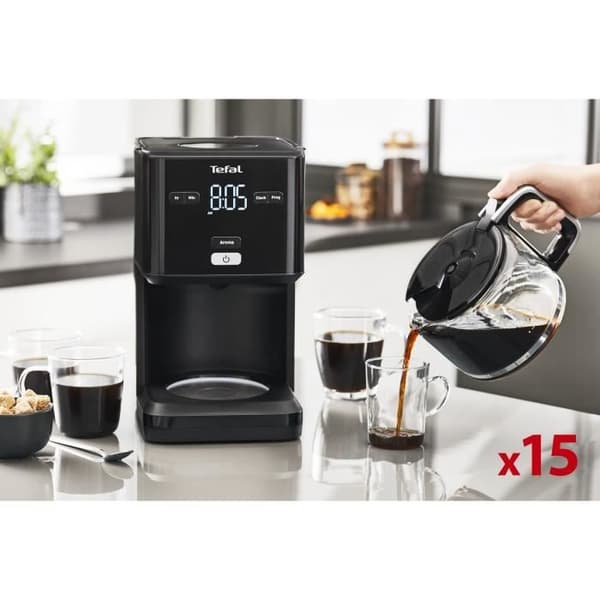 Tefal SMART N'LIGHT filterkaffebryggare 10/15 CUPS CM600810
