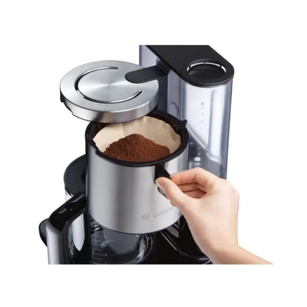 BOSCH Styline programmerbar filterkaffebryggare - Svart - 15 koppar - 1160W