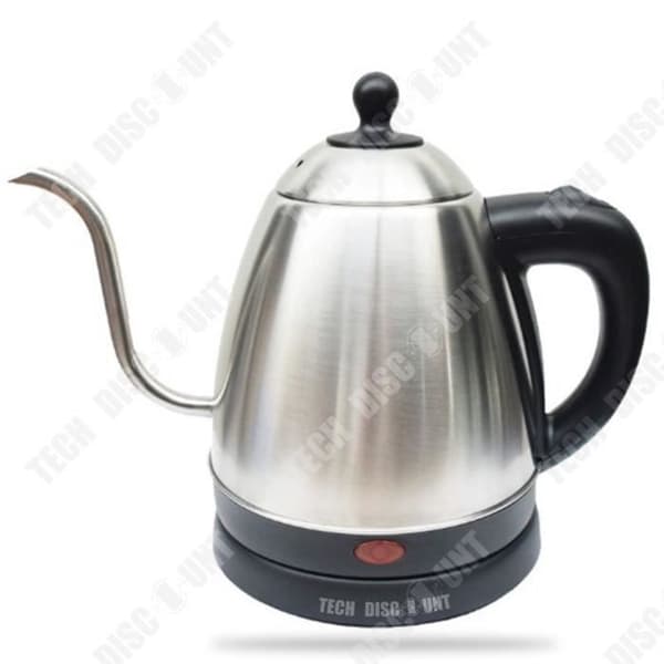 TD® Kaffekanna i rostfritt stål, vattenkokare, dropp med fin mun, lång mun, kan värmas upp