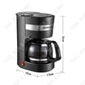 Miniatyrbild 4 av 4: TD® Hushållskaffemaskin, helautomatisk temaskin, liten hushållstemperaturstyrd kaffemaskin
