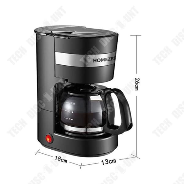 TD® Hushållskaffemaskin, helautomatisk temaskin, liten hushållstemperaturstyrd kaffemaskin