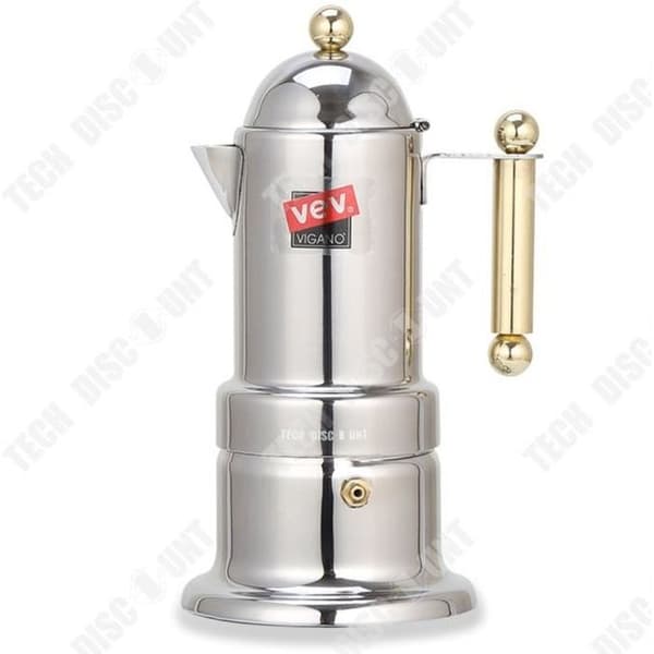 TD® italiensk kaffemaskin förtjockad bryggkaffebryggare Hemextraktion rostfritt stål Mocka Espresso Black Pagoda kaffebryggare