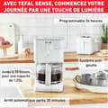 Miniatyrbild 2 av 5: TEFAL SENSE Programmerbar kaffebryggare med filter, vit, digital display, 10-15 koppar, 1,25L, automatisk avstängning 30 minuter CM693110
