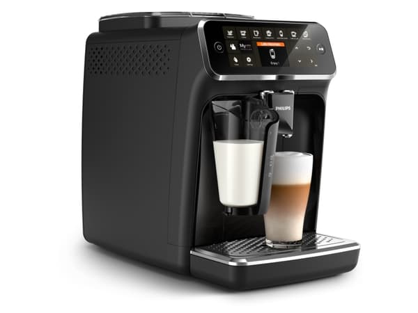 Philips 4300 series EP4341/51, Espressomaskin, 1,8 L, Kaffebønner, Kvernet kaffe, Innebygd kvern, 1500 W, Svart
