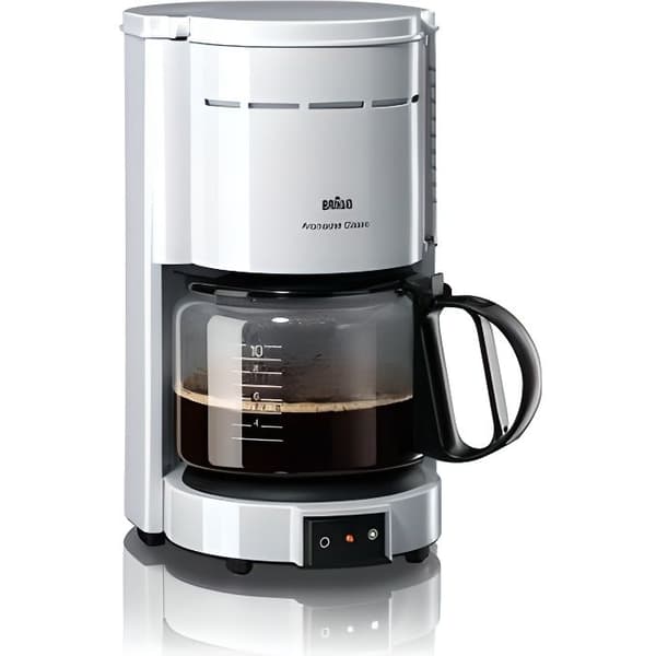 BRAUN Aromaster Classic KF47/1 filterkaffebryggare - Vit - 10 koppar - 1000W