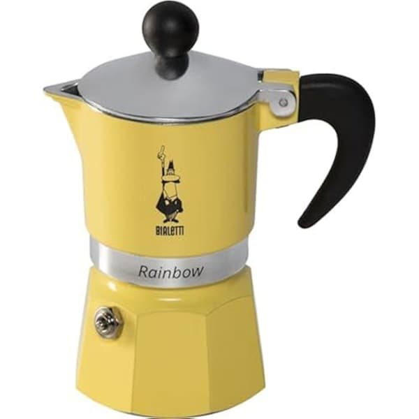 Moka-kanna - BIALETTI - RAINBOW 1TZ - Gul - 1 Liter - Återanvändbar