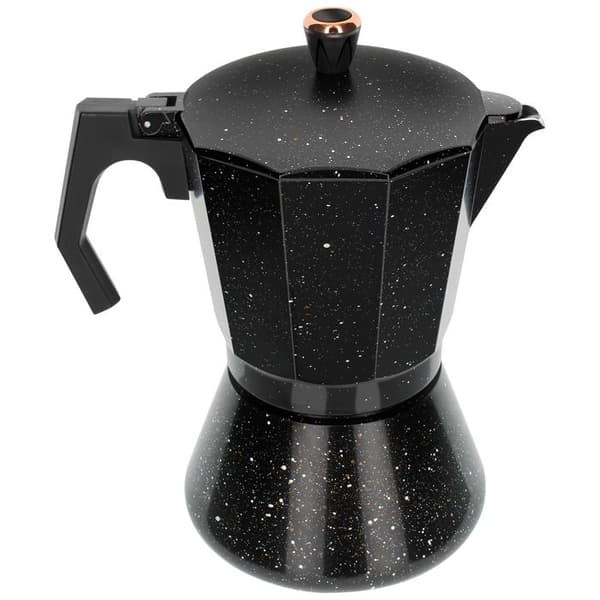 Cafetera Expresso Moka 12 Koppar Stor Kapacitet Eisenbach Svart