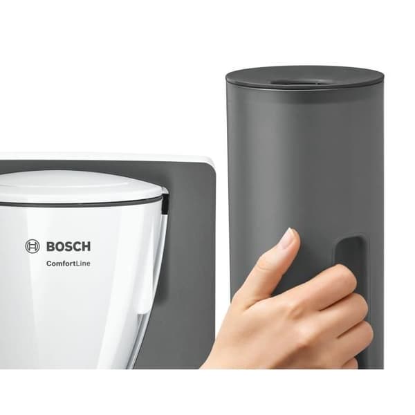 BOSCH TKA6A041 filterkaffebryggare - Vit - 1200W - 1,25L - Aroma+ - EasyDescale 3