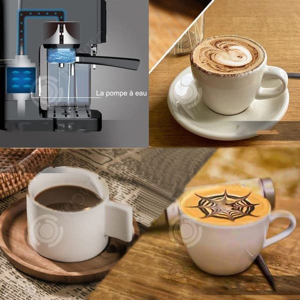 INN Kaffemaskin 1,6L 11-15 koppar elektrisk kaffebryggare Kaffebönkvarn Dubbel användning Bärbarhetspulver Droppkaffebryggare