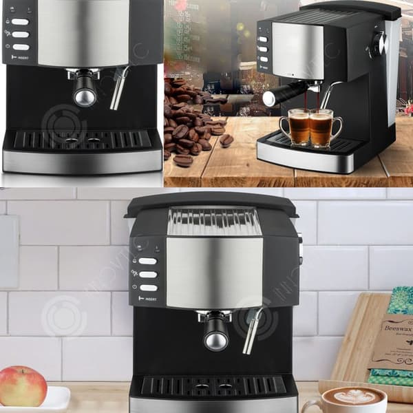INN Kaffemaskin 1,6L 11-15 koppar elektrisk kaffebryggare Kaffebönkvarn Dubbel användning Bärbarhetspulver Droppkaffebryggare