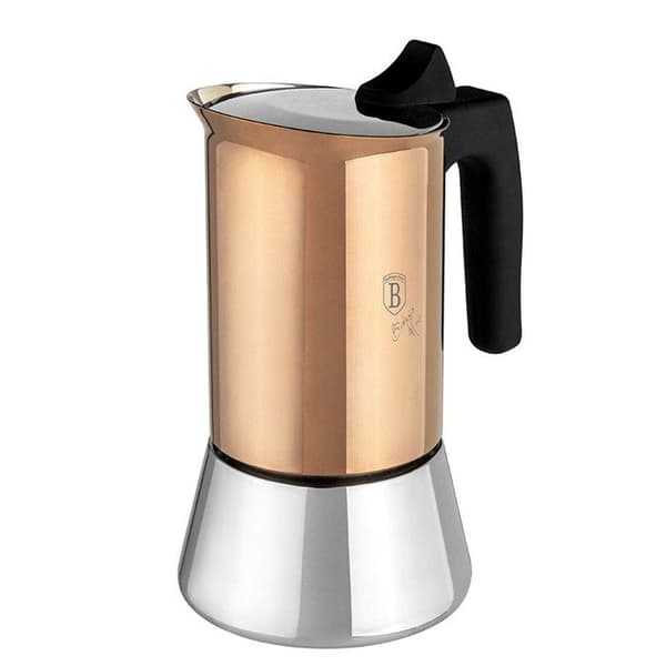 Cafetiera Moka - BERLINGERHAUS - BH-8550 - Rostfritt stål - 9 koppar - Roséguld Metallic Line