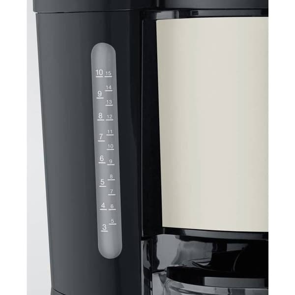 Severin 9575 Kaffekanna beige, svart Antal koppar=10 glas kanna