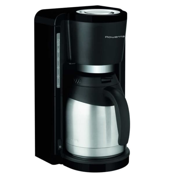 Isotermisk kaffebryggare - ROWENTA ADAGIO - 870 W - 1,25 L - 10-15 koppar - Svart/rostfritt stål