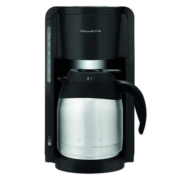 Isotermisk kaffebryggare - ROWENTA ADAGIO - 870 W - 1,25 L - 10-15 koppar - Svart/rostfritt stål