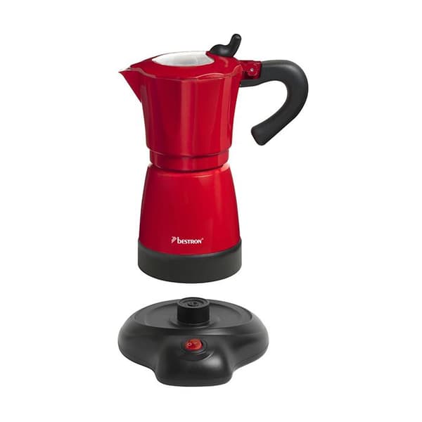 Italiensk espressobryggare - Bestron - 6 koppar - 480W - Röd