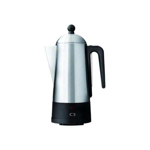 C3 Design Eco elektrisk kaffebryggare - 10 koppar - rostfritt stål