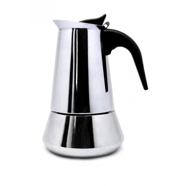 Induktion kaffebryggare - Nerthus - FIH 248 - 4 koppar - Rostfritt stål - Silver