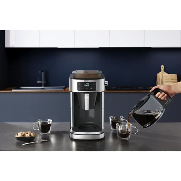 KRUPS KM760D10 Aroma Partner filterkaffebryggare - Lufttät behållare - Automatisk dosering - Upp till 15 koppar