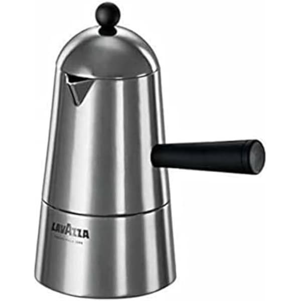 Lavazza Ilsa Carmencita kaffebryggare i aluminium, svart handtag, 6 koppar