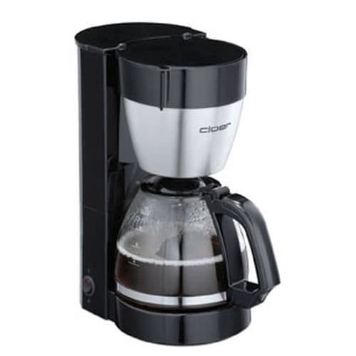 Cloer 5019 filterkaffebryggare - 10 koppar - 800 W - Svart/matt rostfritt stål