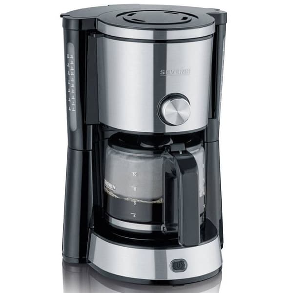 Severin Kaffebryggare 10 koppar 1000w rostfritt stål/svart - ka4825