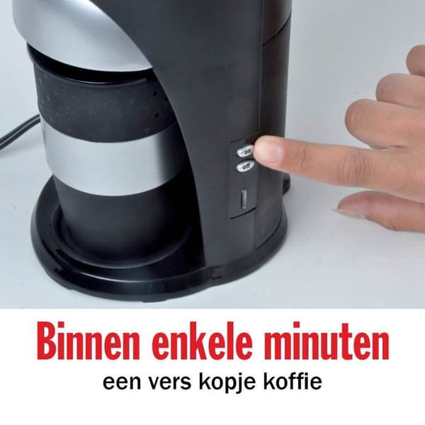 Automatisk kaffebryggare - Ej specificerad - 12V - 170W - Pod-kompatibel - Tvättbart filter