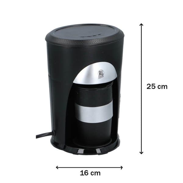 Automatisk kaffebryggare - Ej specificerad - 12V - 170W - Pod-kompatibel - Tvättbart filter