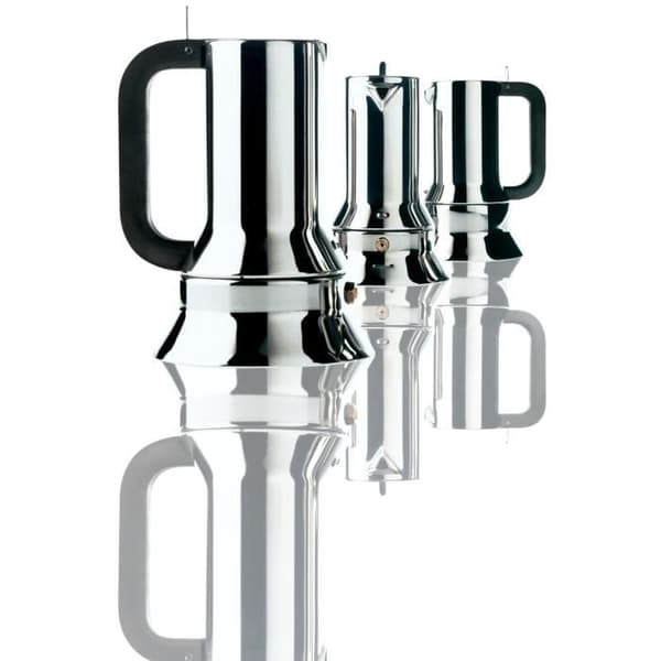 Alessi 9090-M espressomaskin i stål för 10 koppar