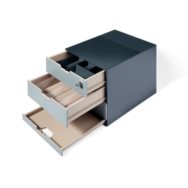 Förvaringsmodul - Slitstark - Antracitgrå - 4 lådor - Kaffeplats - Robust design