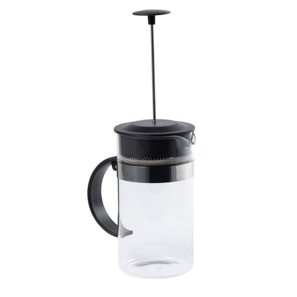 Presskanna - Fackelmann - 1L - Rostfritt stål - Borosilikatglas - Perfekt för camping