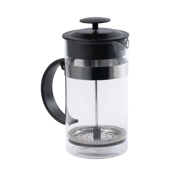 Presskanna - Fackelmann - 1L - Rostfritt stål - Borosilikatglas - Perfekt för camping