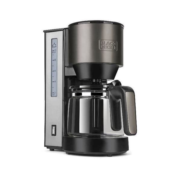 BLACK & DECKER - Filterkaffebryggare - 10 koppar - 870W - rostfritt stål/svart - BXCO870E