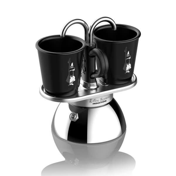Set mini induktion 2 koppar svart - Bialetti