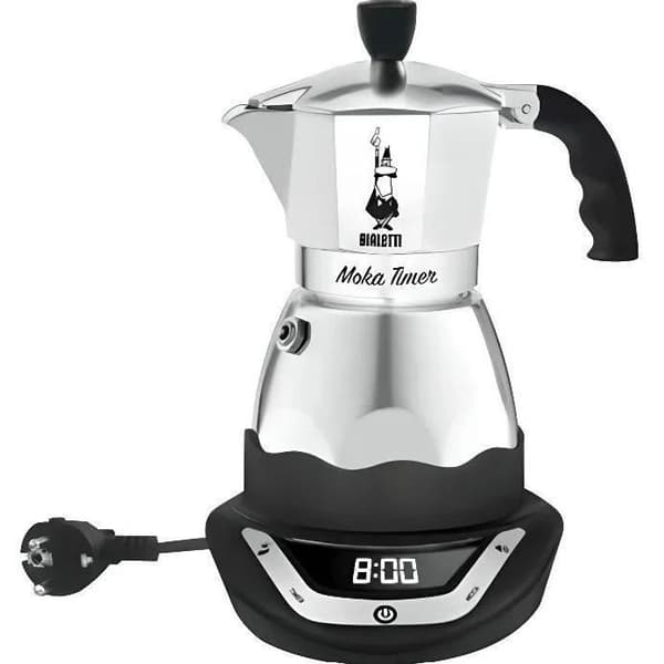 BIALETTI Moka elektrisk kaffebryggare - 3 koppar - Programmerbar