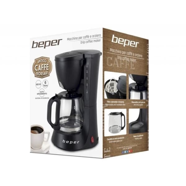 Kaffebryggare, 0,6 l, svart Svart