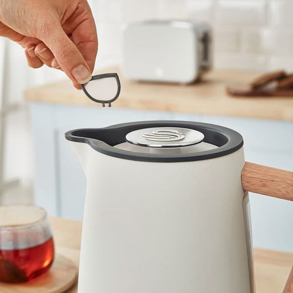 Set frukostmaskiner Vattenkokare utan sladd 1,7 L brödrost 2 Nordic Grön SWAN STP2090WHTNEU 2200W Vit 44379