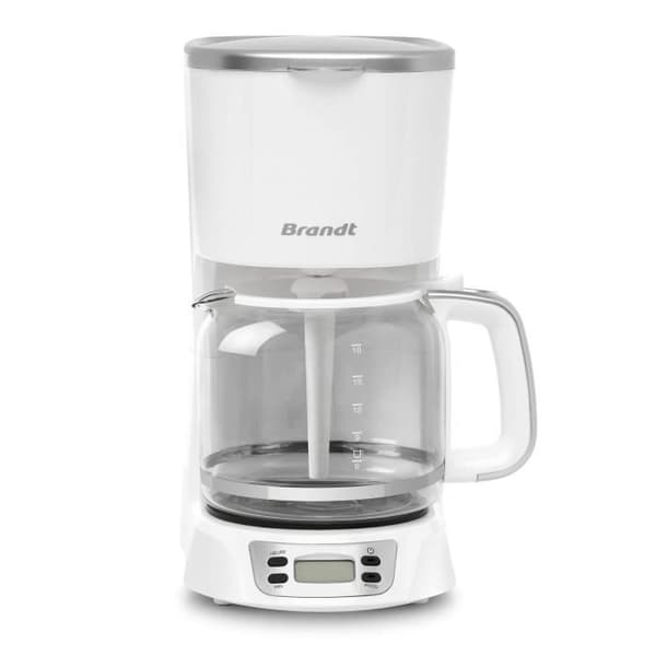 Programmerbar kaffebryggare 18 koppar vit silver