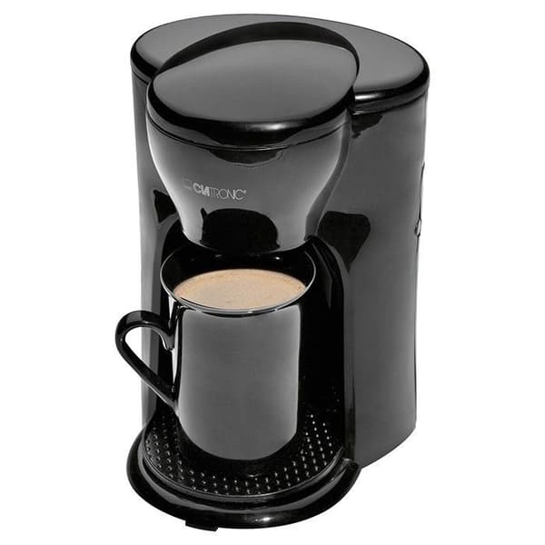 Clatronic KA 3356 1-kopps kaffebryggare Svart