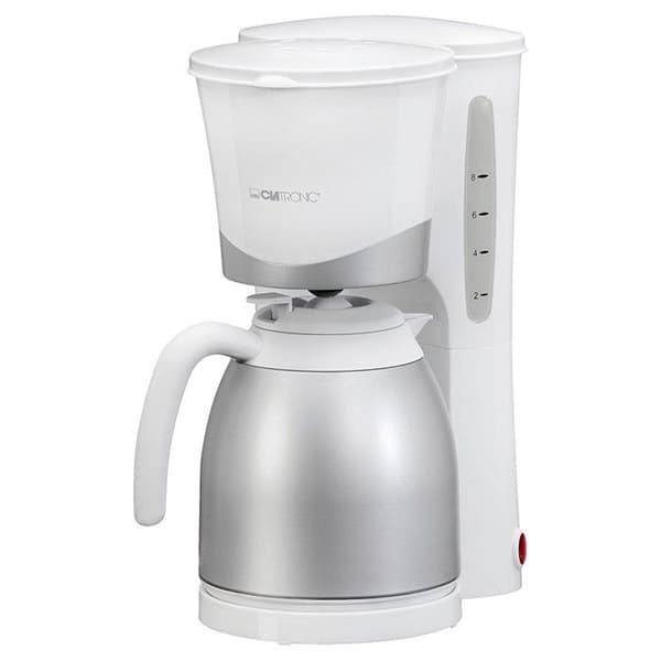Termosfilter kaffebryggare 8-10 koppar 1L - Clatronic KA 3327 Vit