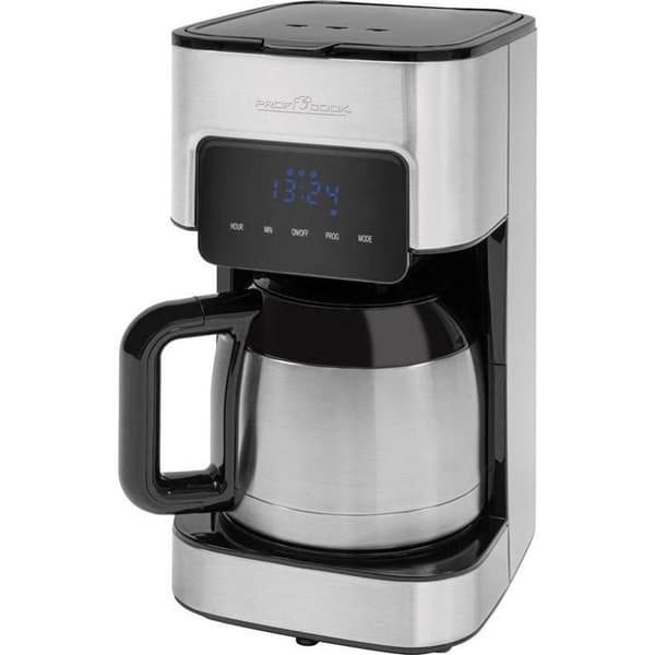 Filter kaffebryggare - Proficook - KA 1191 - 10 koppar - Programmerbar - Svart/Plata rostfritt stål