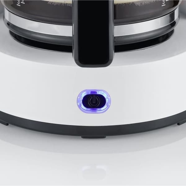 SEVERIN KA4816 filterkaffebryggare - 10 koppar - 1,4 L - 1000 W - Automatisk avstängning - Vit