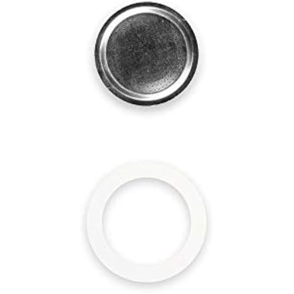 Reservdelar - BIALETTI - Moka Express - 2 Koppar - Silikontätning - Aluminiumplatta