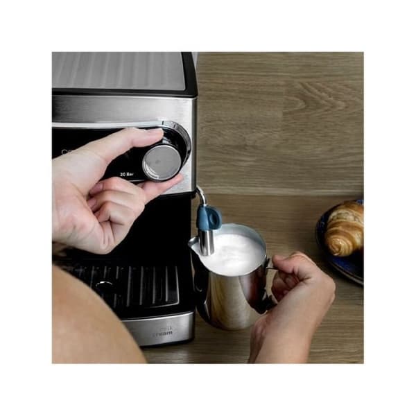 Kaffemaskin Cecotec Espresso Power Espresso 20. Tryck 20 bar, 1,5 L tank, Dubbel utgångsarm, Ångmunstycke, Bricka