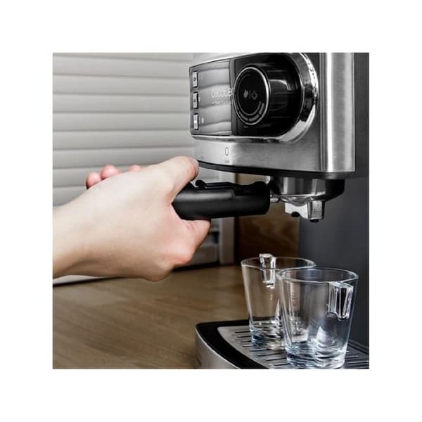 Kaffemaskin Cecotec Espresso Power Espresso 20. Tryck 20 bar, 1,5 L tank, Dubbel utgångsarm, Ångmunstycke, Bricka