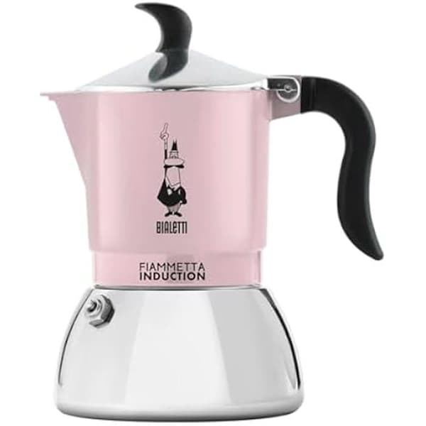 Induktionska kaffebryggare - BIALETTI - Fiammetta - 4 koppar - Rosa - För alla värmekällor