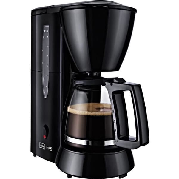 Melitta Single 5 filter kaffebryggare - Svart - 5 koppar - 650W