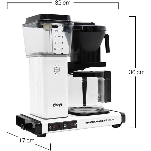 KBG Valt Matt-Vit Cafetière 1,25l - Matt Vit