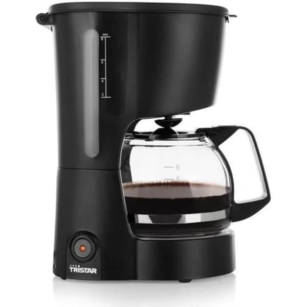Kaffebryggare - TRISTAR - CM-1246 - 600W - 6 koppar - Filter - Mattsvart