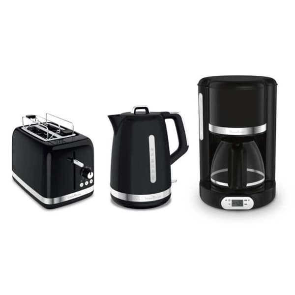 MOULINEX Soleil programmerbar filterkaffebryggare - 10/15 koppar - 1,25 L glaskanna - 1000 W - Svart