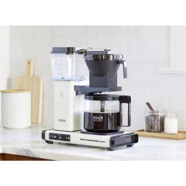 Kaffebryggare - Moccamaster - KBG Select - Vit - 10 koppar - Glasbryggare
